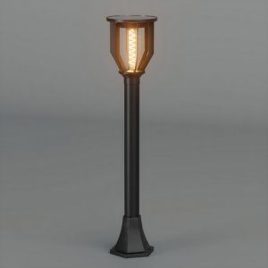 Solar Outdoor Garden Pole Light | Modern LED Landscape Pathway Lamp