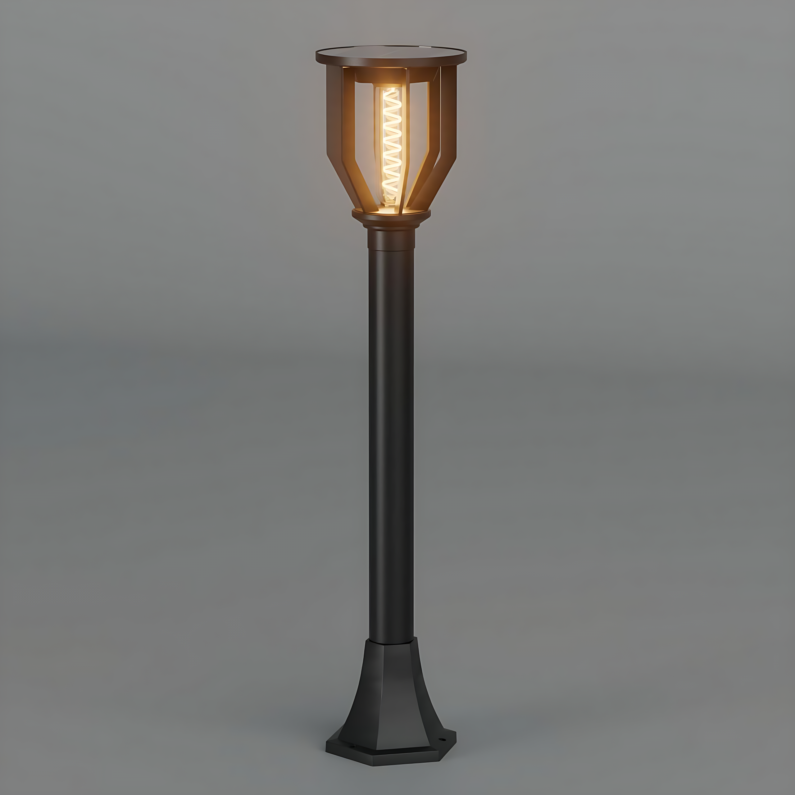 Solar Outdoor Garden Pole Light | Modern LED Landscape Pathway Lamp