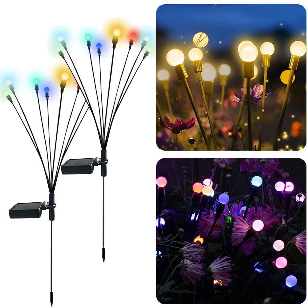 Solar Firefly Garden Lights – Waterproof LED Outdoor Decorative Lawn & Pathway Lights
