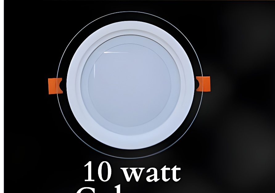 (5pcs pack) 10W Round LED Panel Light  White colour– Slim Recessed Ceiling Downlight لوح إضاءة LED دائري 10 واط – سبوت لايت سقفي نحيف