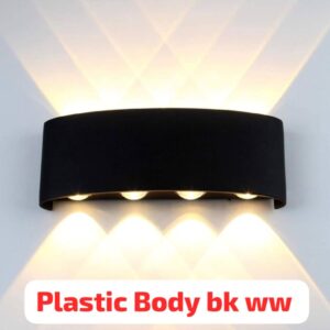 Modern LED Wall Light – Black Up & Down Decorative Sconce for Indoor & Outdoor Use