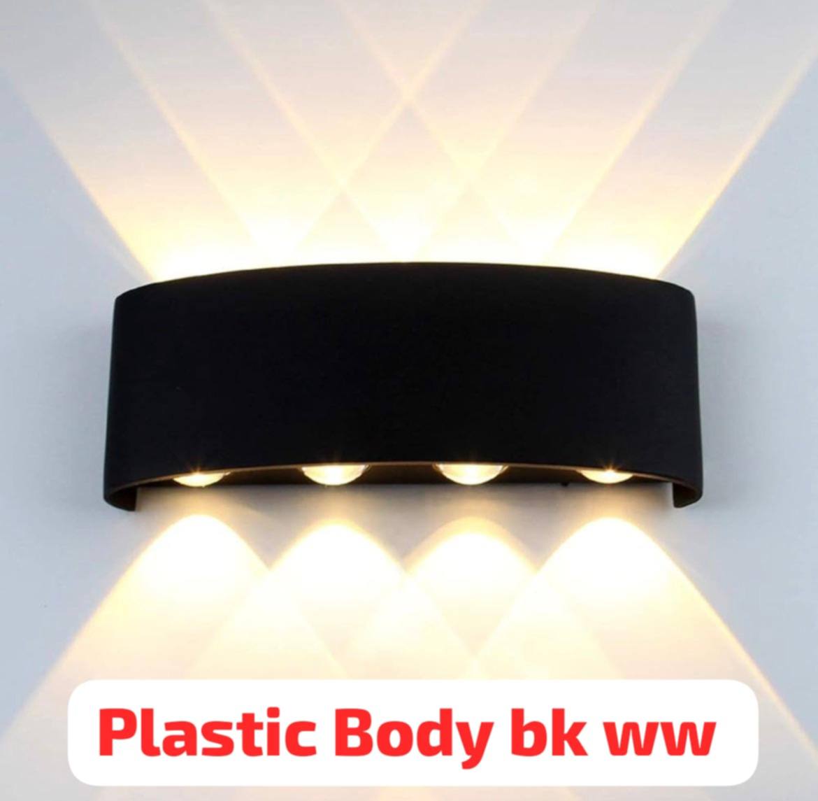Modern LED Wall Light – Black Up & Down Decorative Sconce for Indoor & Outdoor Use