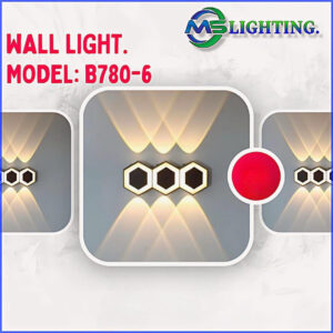 Modern LED wall light B780-6 geometric hexagon decorative wall lamp